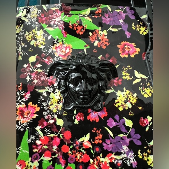 VERSACE Flower Tote with Pouch - Picture 3 of 7